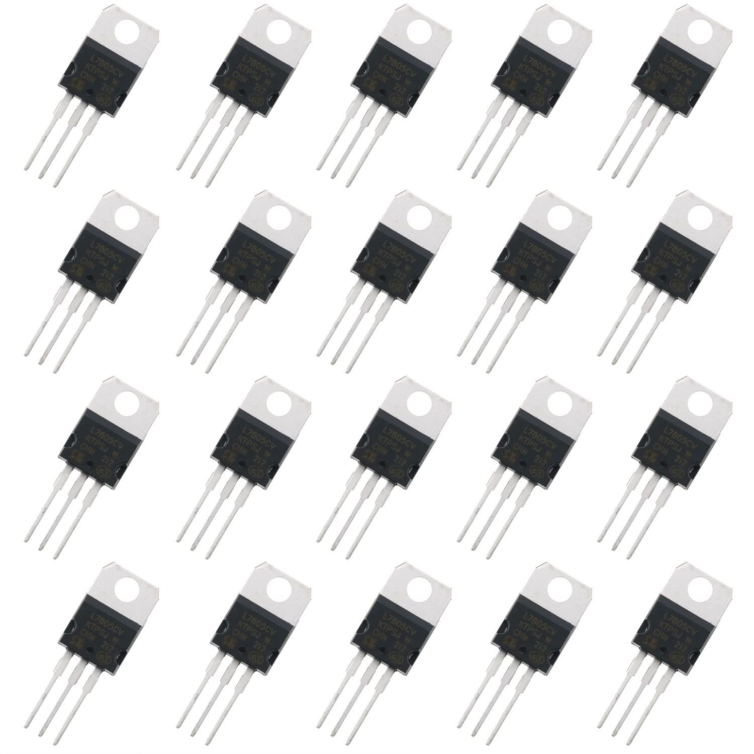 Amazon.co.jp: 7805 電圧レギュレータ MTQY 20PCS L7805CV L7805 3端子